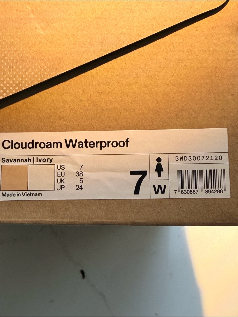 On Cloudroam Waterproof Mid-Top Sneakers in Sand - Picture 4 of 4